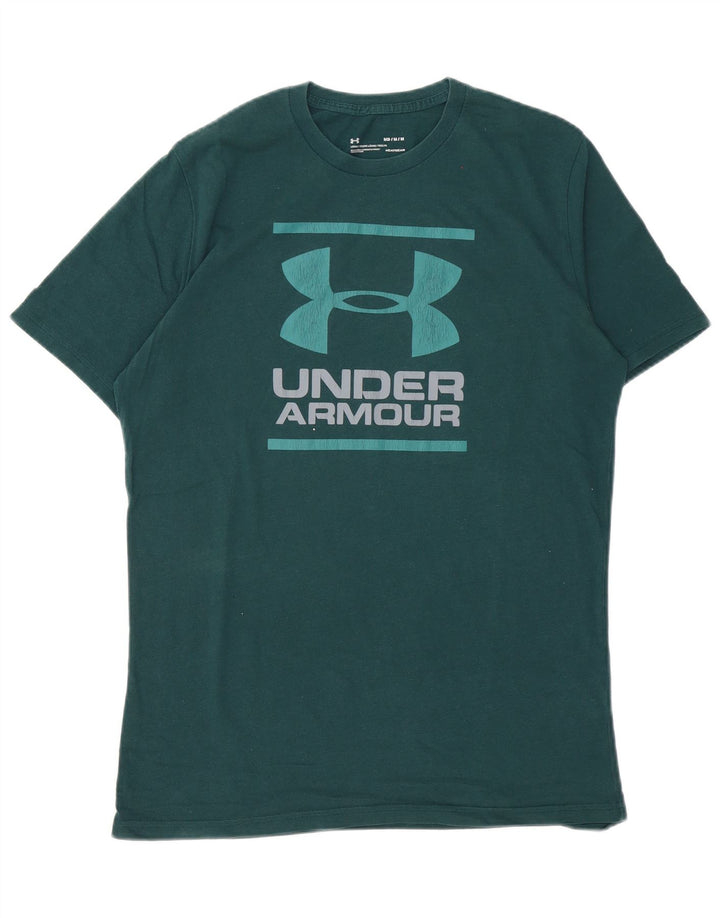 Under Armour Herre grafisk T-shirt Top mellemgrøn bomuld