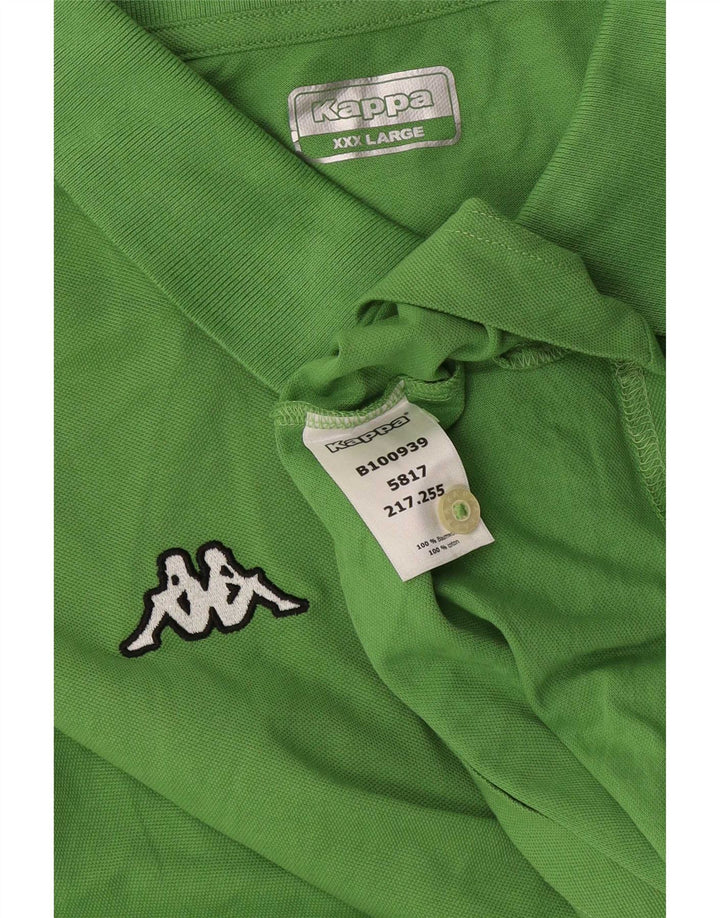 KAPPA herre poloshirt 3XL grøn bomuld