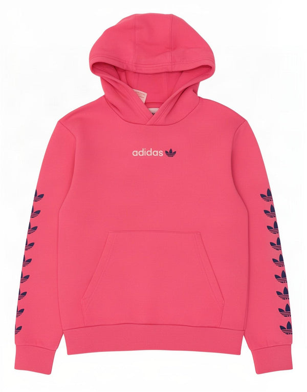 Adidas Grafisk hættetrøje til piger 12-13 år Pink Bomuld