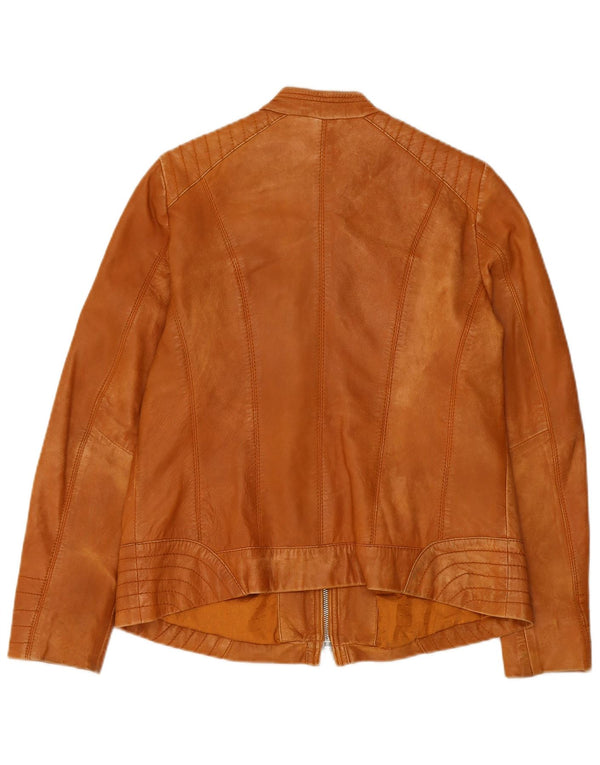Bonita Womens Leather Jacket IT 40 Small Brown