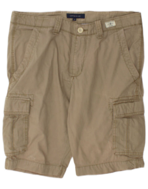 Tommy Hilfiger Herre Cargo Shorts W33 Large Khaki Bomuld