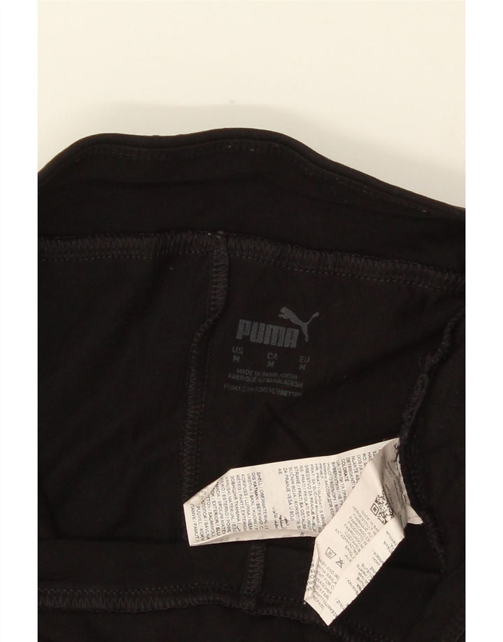 PUMA Grafiske Leggings til kvinder UK 12 Medium Sort Bomuld