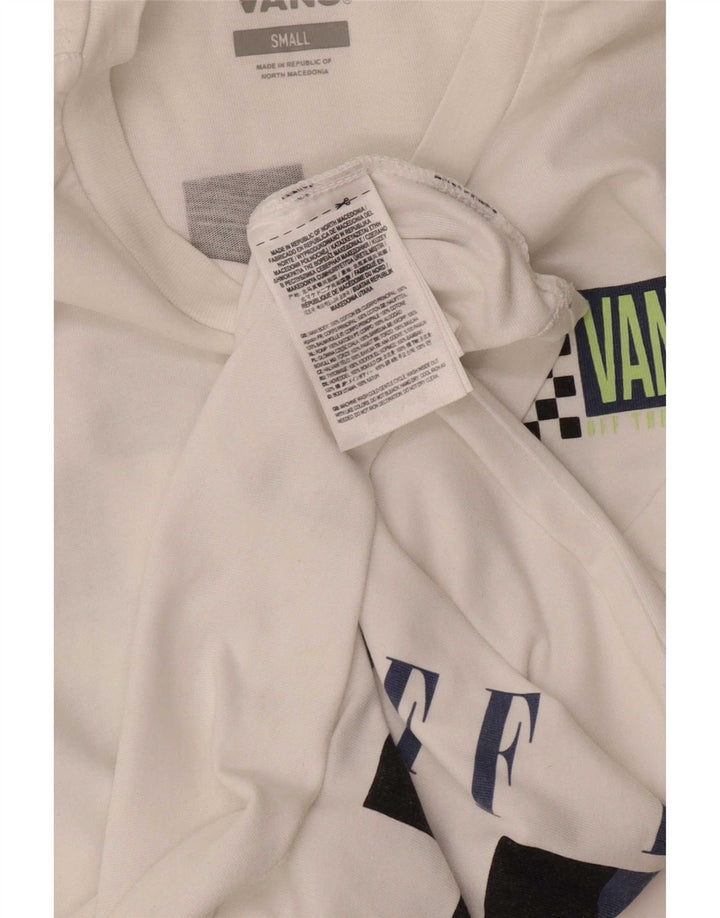 Vans Herre grafisk T-shirt Top Lille hvid bomuld