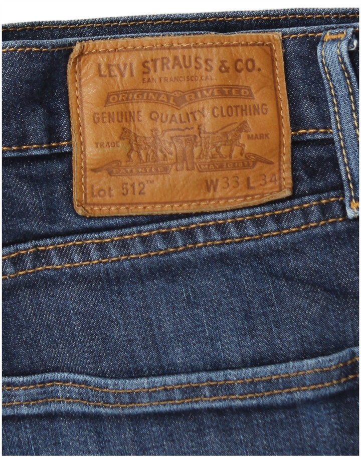 Levi's Herre Slim Tapered Jeans W33 L31 Blå Bomuld