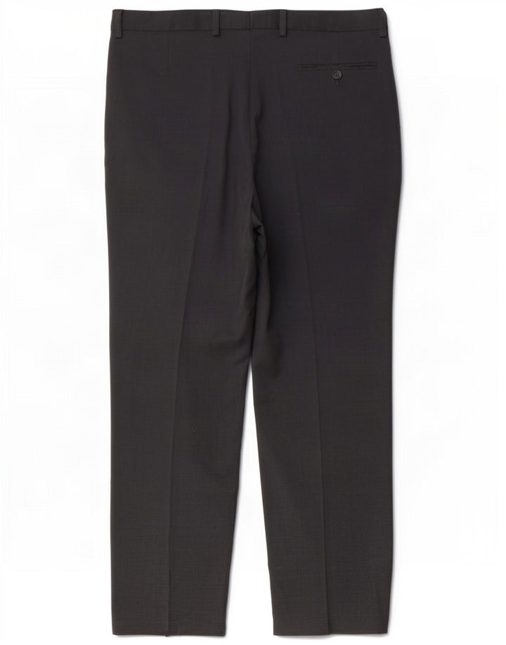 Marks & Spencer Herre Regular Fit Suit Bukser W36 L31 Grå uld