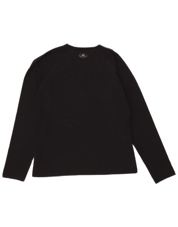Under Armour Dame Top Langærmet UK 12 Medium Sort Polyester