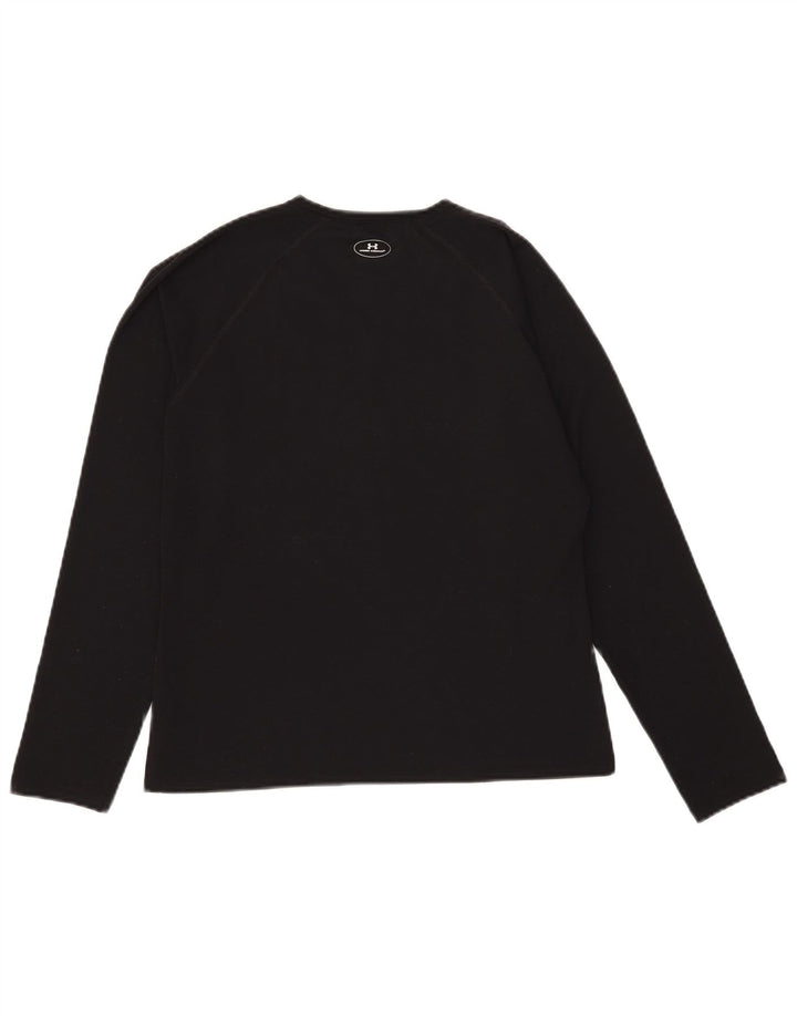 Under Armour Dame Top Langærmet UK 12 Medium Sort Polyester