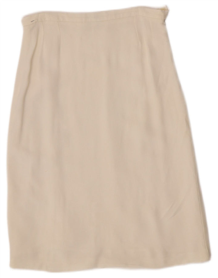 Max Mara Dame Midi Nederdel W28 Medium Off White