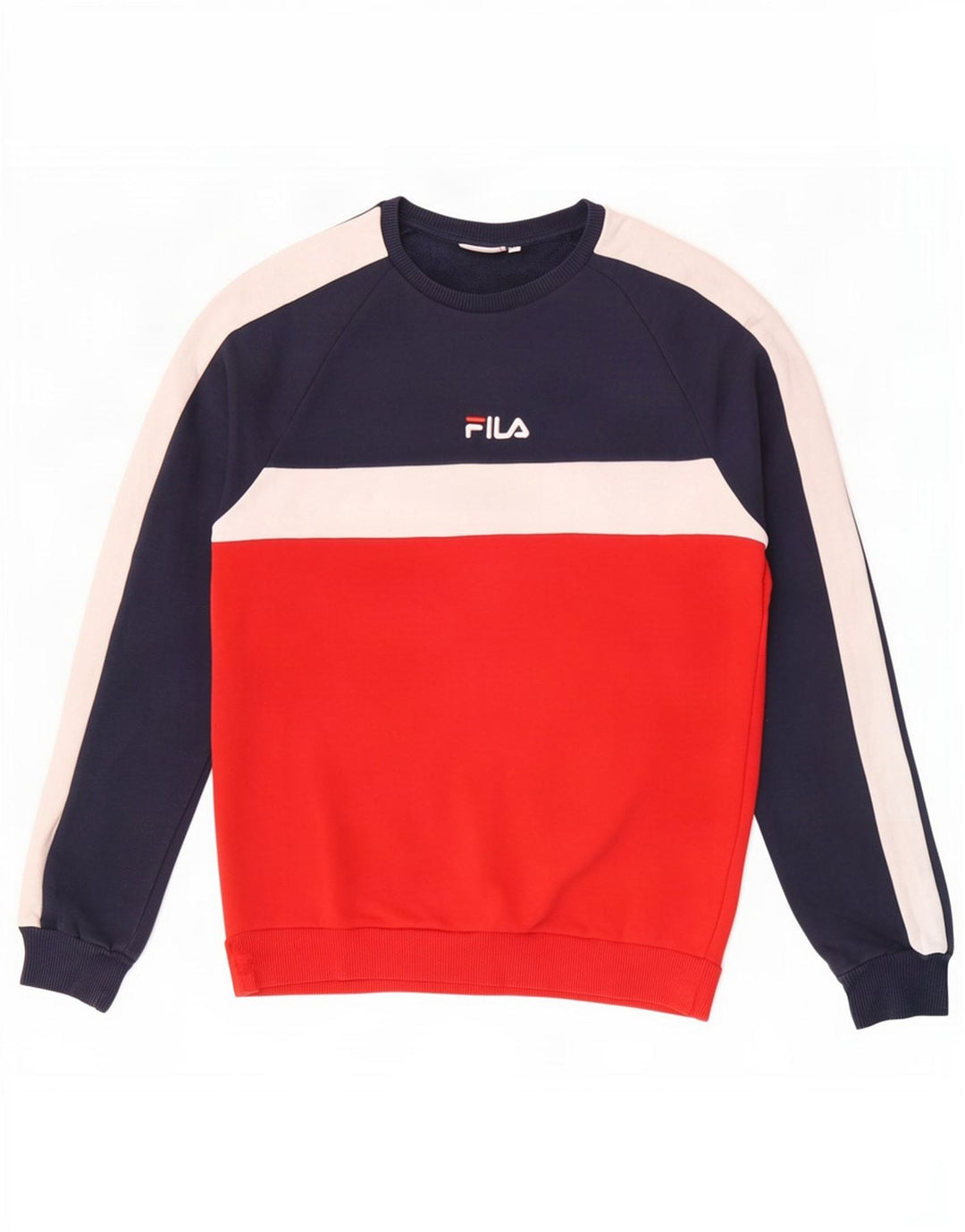 Fila Sweatshirt til mænd Medium Marineblå Colourblock Bomuld