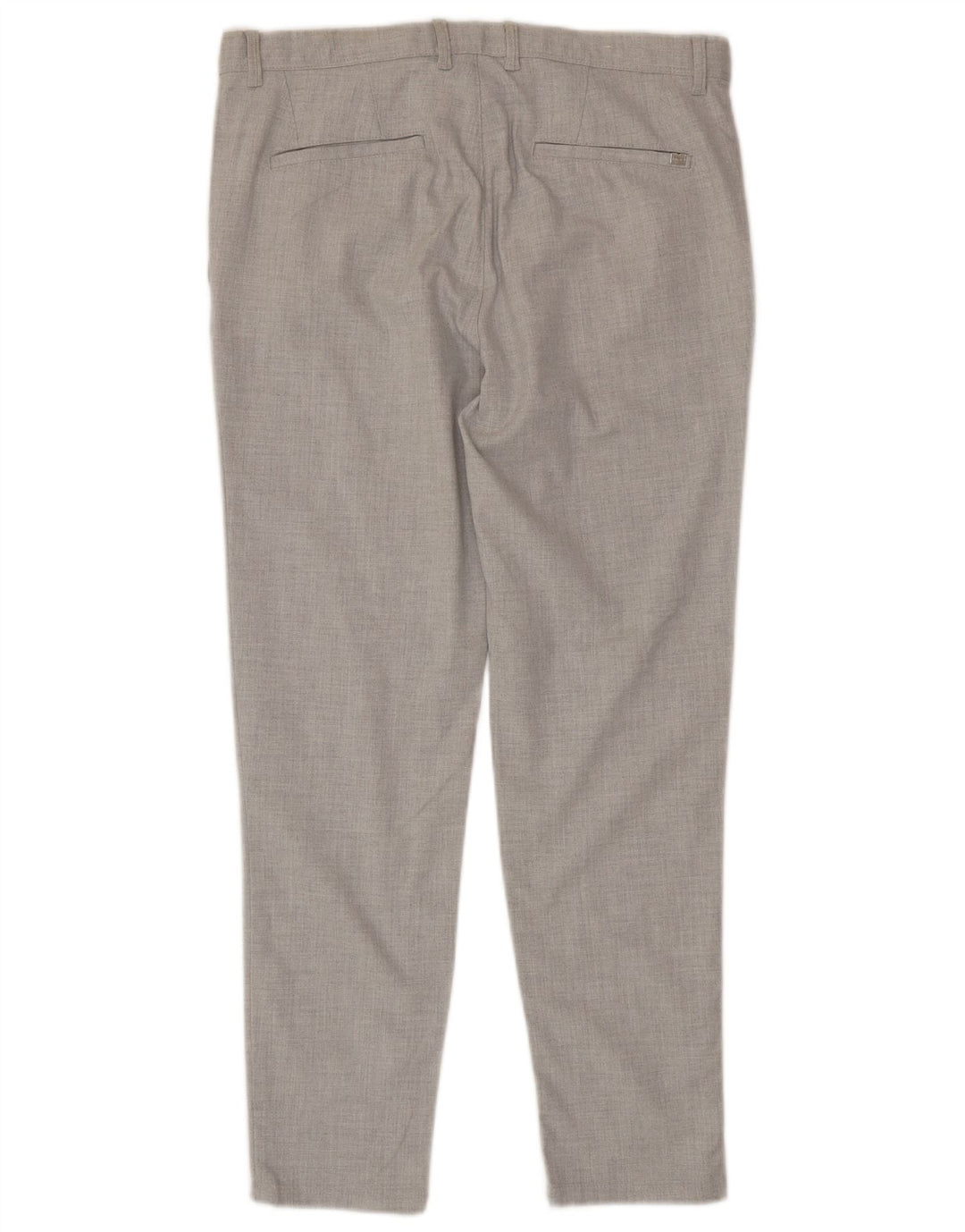 Zara Herre Slim Fit Chino Bukser EU 40 Medium W31 L29 Grå Polyester