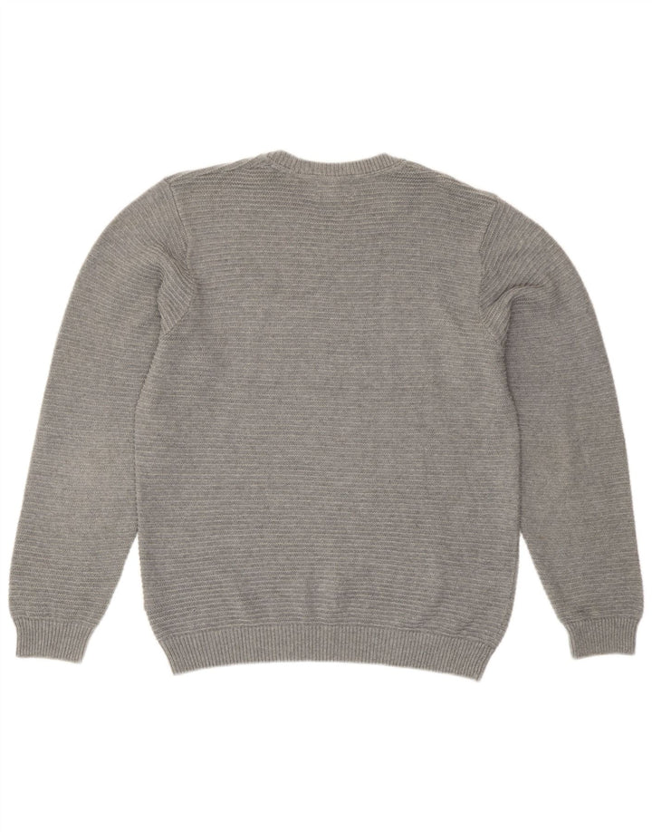 Marks & Spencer herre skræddersyet pasform med rund hals sweater mellemgrå