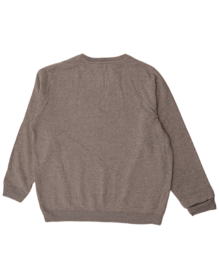 Besætningstøj Herre grafisk sweatshirt jumper 2XL grå bomuld