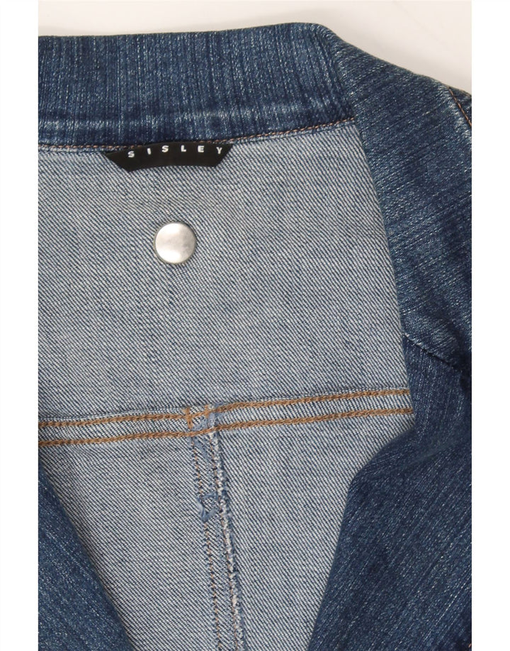 SISLEY Womens Denim Jacket IT 46 Large Blue Cotton Vintage Sisley and Second-Hand Sisley from Messina Hembry 