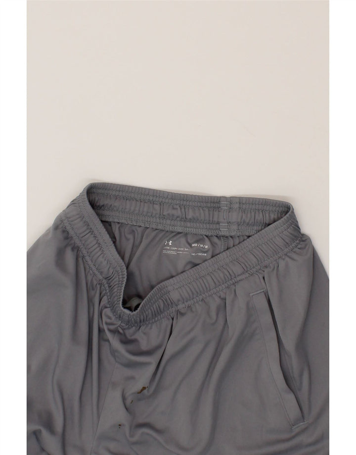 UNDER ARMOUR Mens Heat Gear Graphic Sport Shorts Medium  Grey Polyester Vintage Under Armour and Second-Hand Under Armour from Messina Hembry 