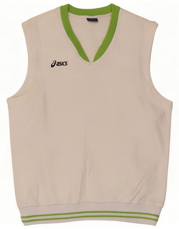 Asics Herrevest Top Medium Hvid Bomuld
