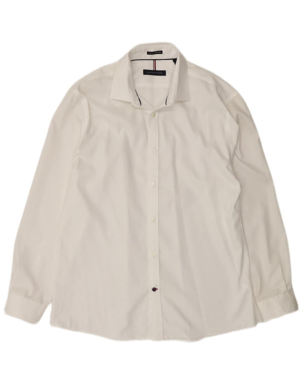 Tommy Hilfiger Herre Slim Fit skjorte str. 16 Large White