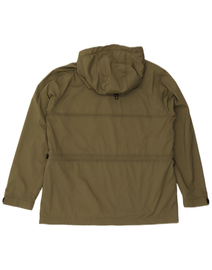 Champion Dame Oversized Hætte Regnjakke UK 10 Small Khaki