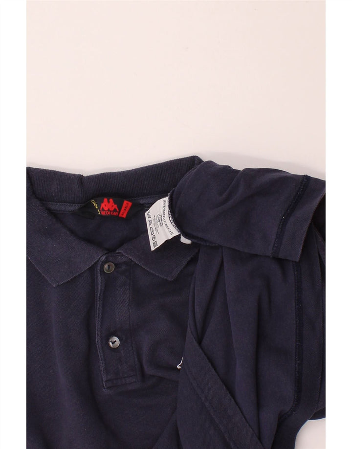 KAPPA Mens Polo Shirt 2XL Navy Blue Cotton Vintage Kappa and Second-Hand Kappa from Messina Hembry 