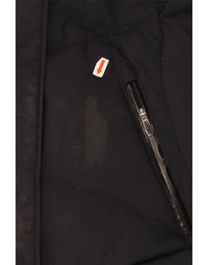 COLUMBIA Dame Omni-Heat polstret jakke med hætte UK 10 lille marineblå nylon