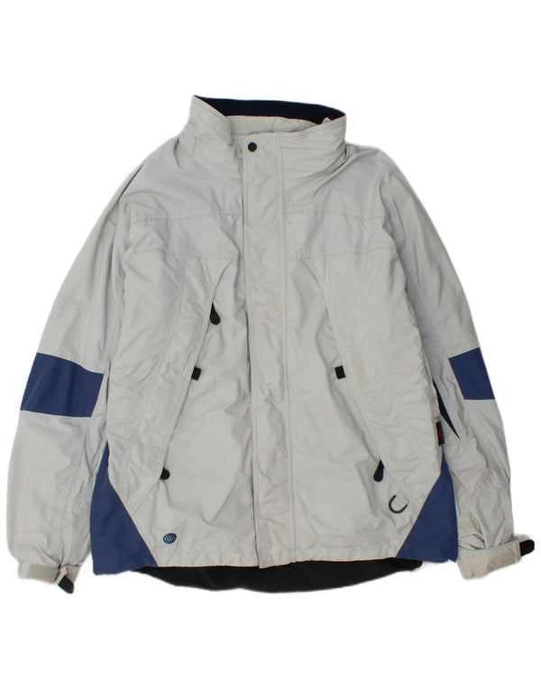 Columbia Herre Windbreaker Jacket UK 40 Large Blue Colourblock Nylon