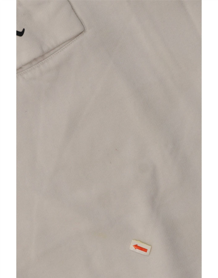 CHAMPION Herre grafisk hættetrøje med lynlåshals mellem hvid bomuld