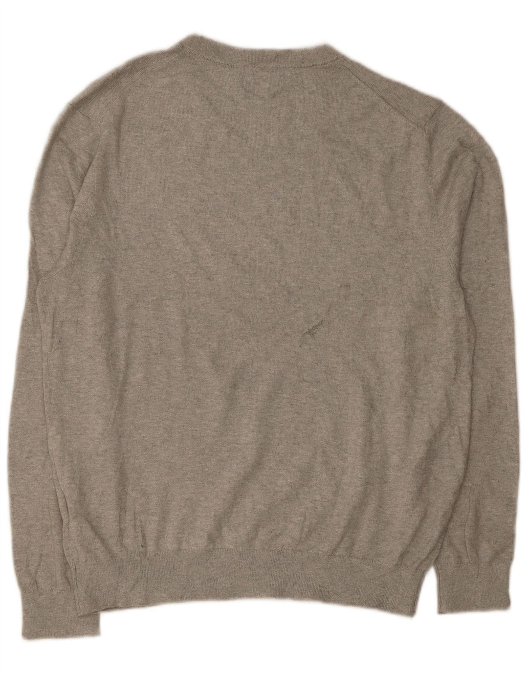 Nautica Herre V-hals sweater Medium Grå Bomuld