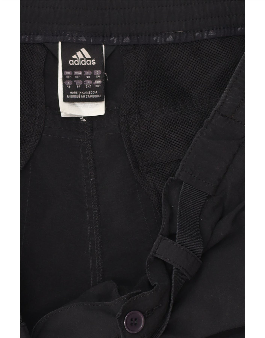 Adidas Herre Climalite Chino Shorts W38 XL Sort Polyester
