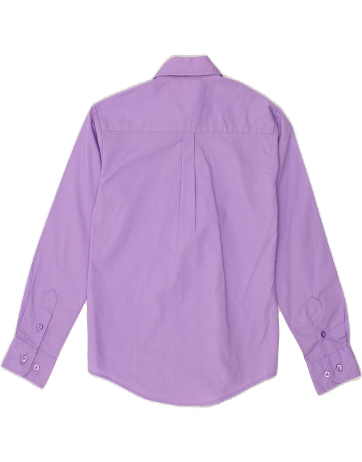 IZOD Boys Shirt 9-10 Years Purple Cotton Vintage Izod and Second-Hand Izod from Messina Hembry 
