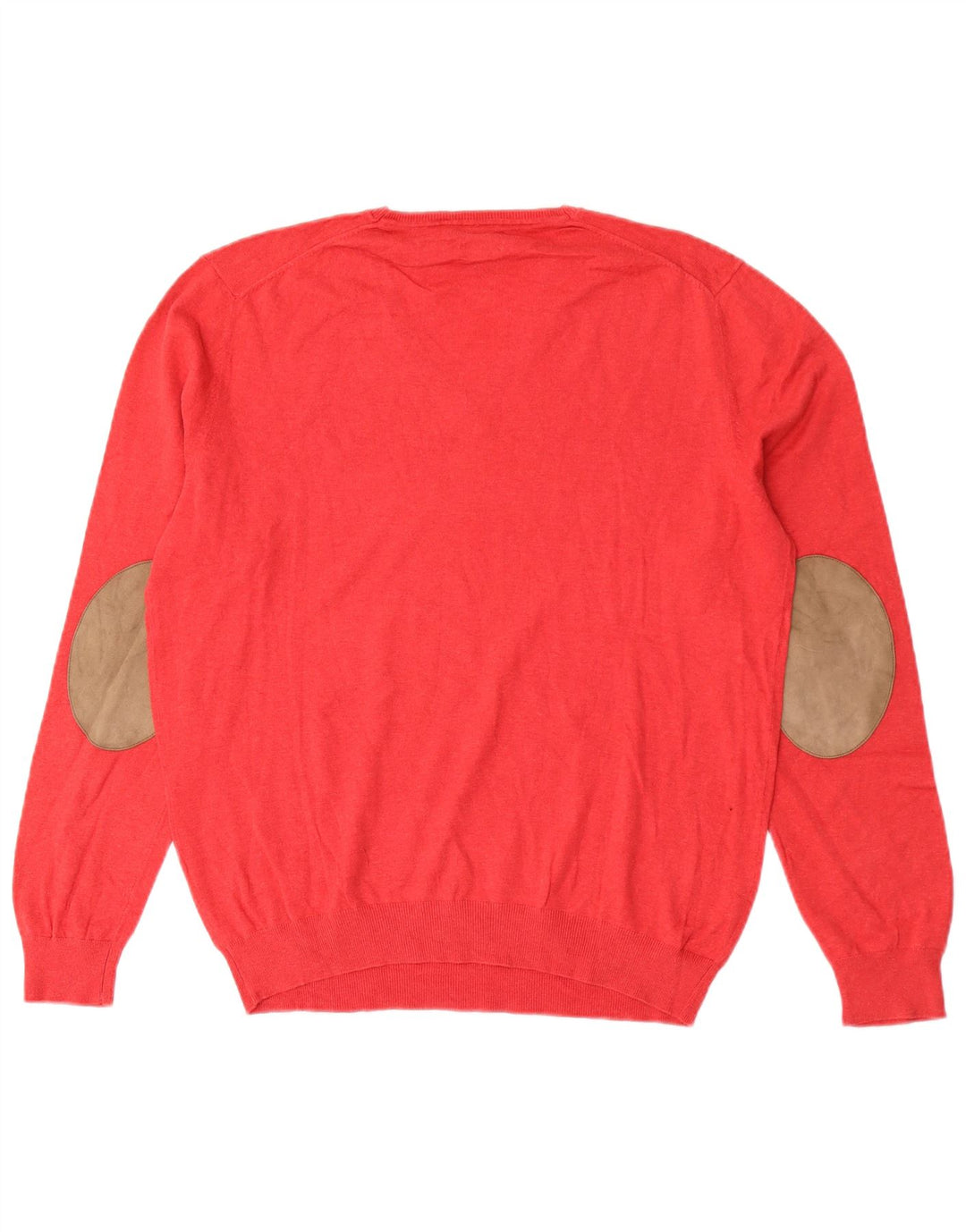 Massimo Dutti Herre V-hals sweater Stor Rød Bomuld