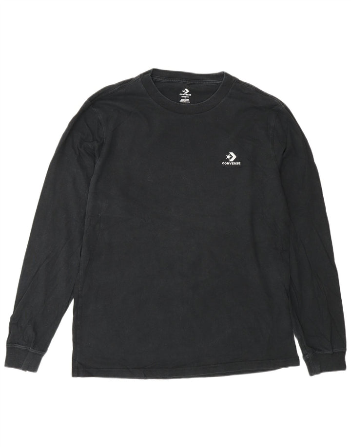 Converse Herre Top Langærmet Medium Sort Bomuld