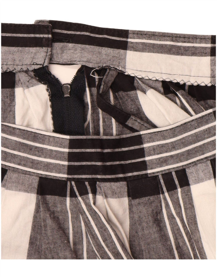 Vintage A-line nederdel til kvinder W30 Medium sort ternet