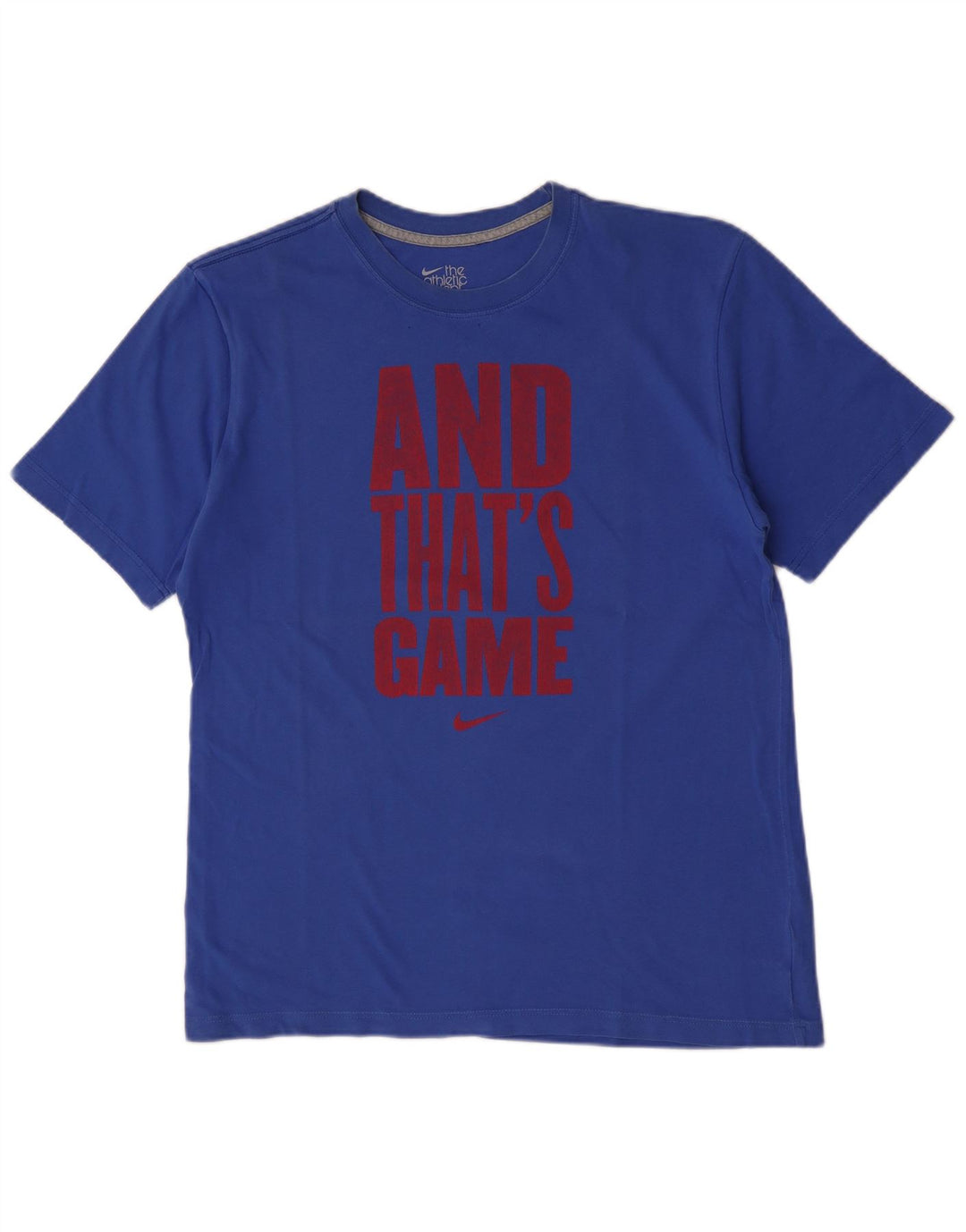 Nike Herre Regular Fit Grafisk T-shirt Top Stor Blå