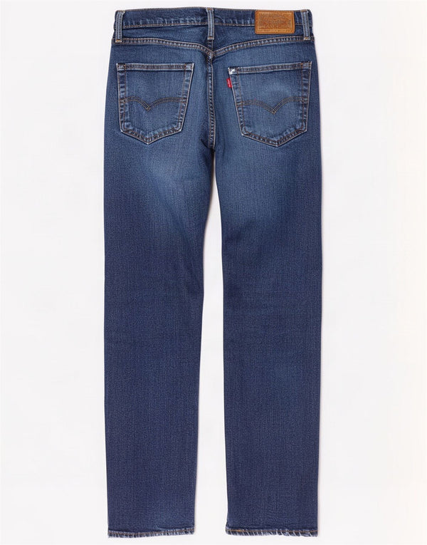 Levi's Herre 502 tilspidsede jeans W32 L31 Navy Blue Cotton