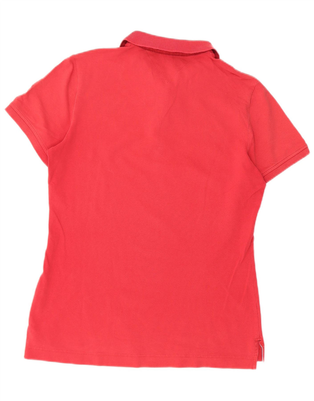Tommy Hilfiger Dame Polo Shirt UK 14 Large Red