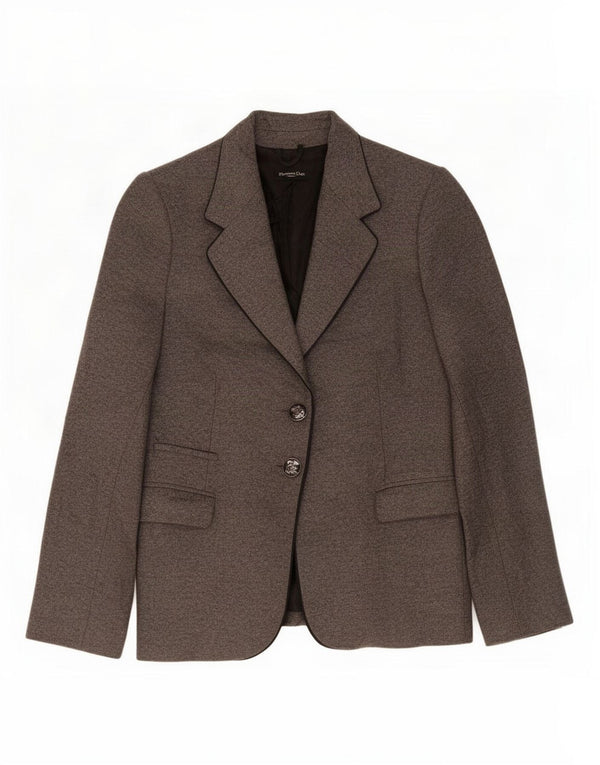 Massimo Dutti Dame 2-knaps blazerjakke EU 44 XL Grå Uld