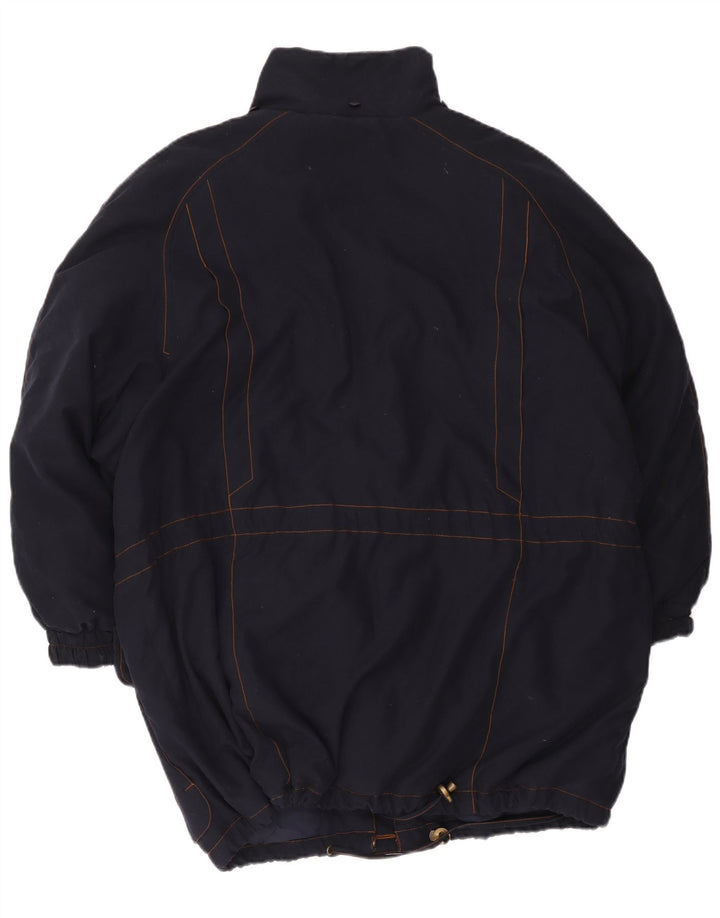 Daunen Dame Polstret Jakke EU 46 XL Navy Blue Polyester