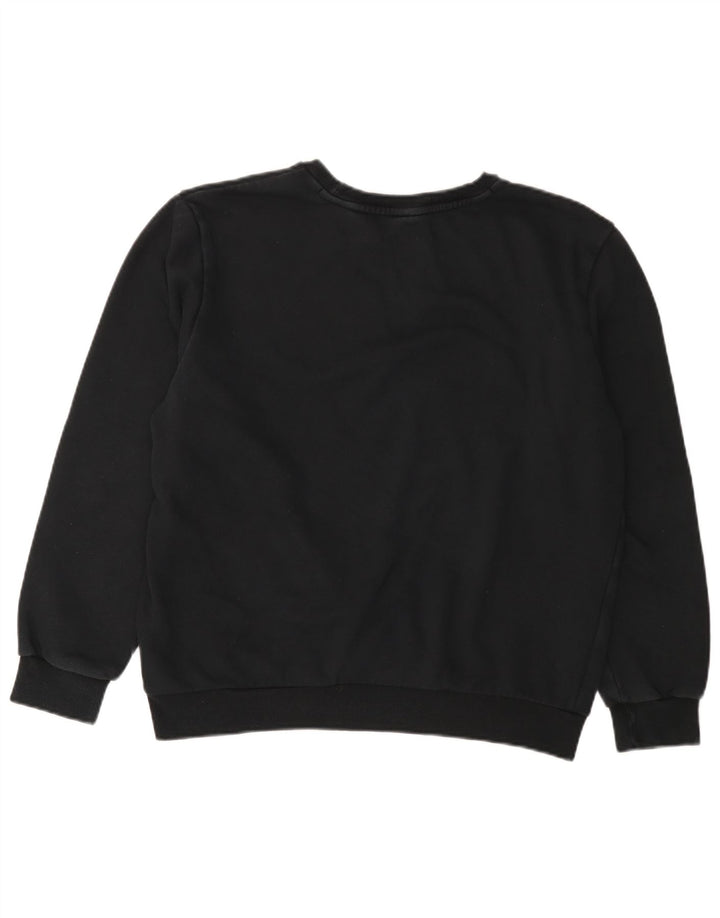 Puma Dame Grafisk Oversized Sweatshirt Jumper UK 16 Stor Sort Bomuld