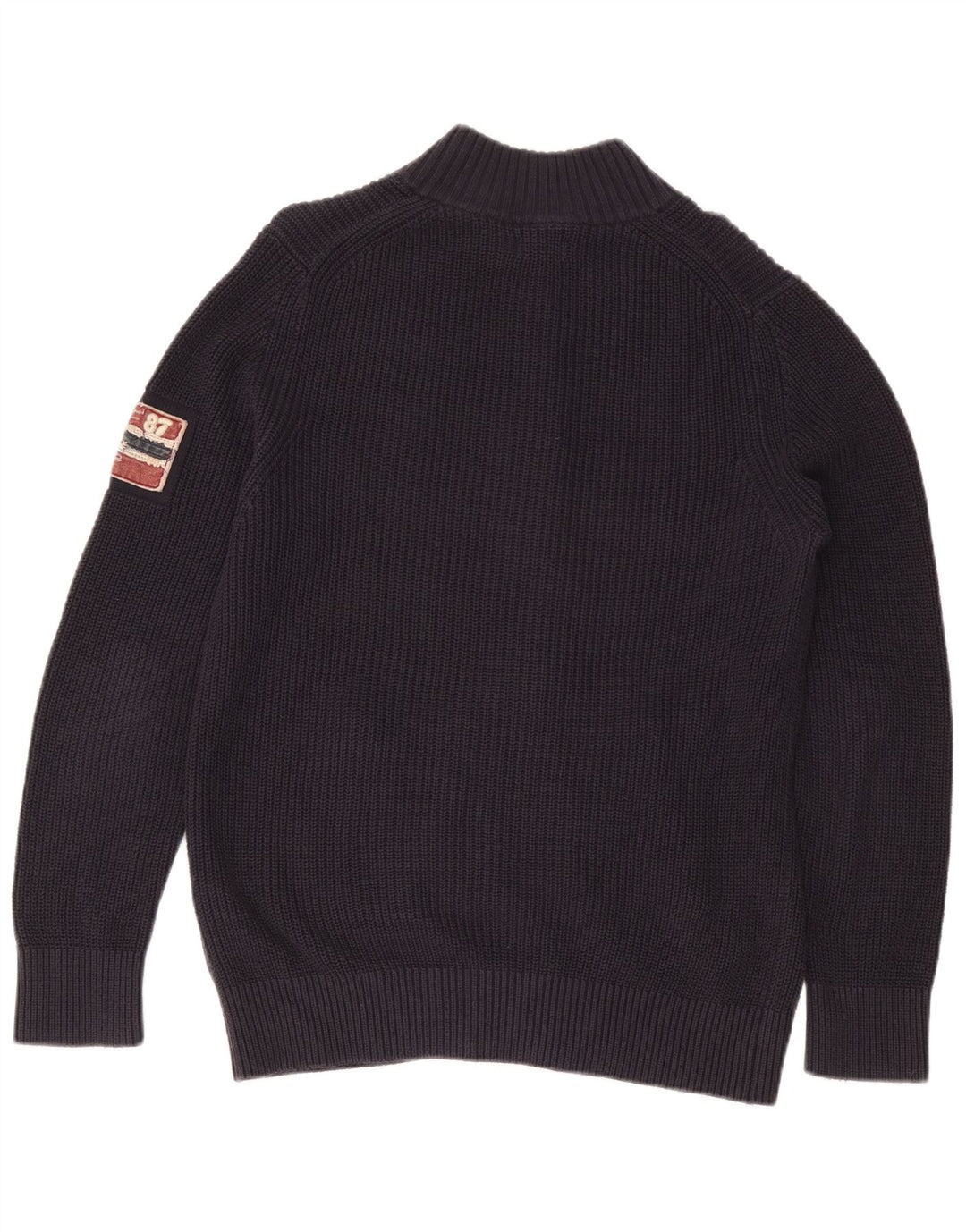 NAPAPIJRI Herre Geographic Cardigan Sweater Stor Marineblå Bomuld