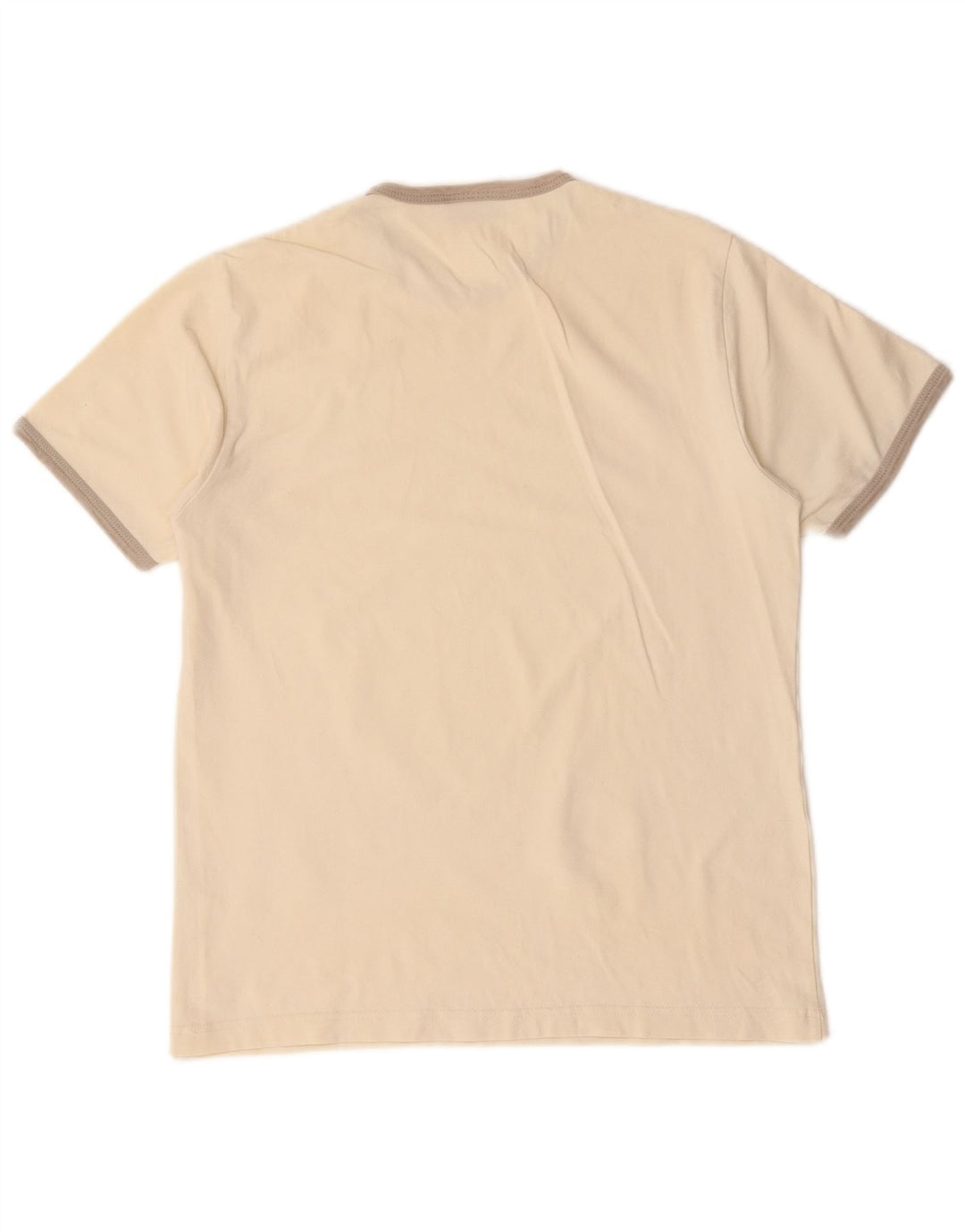 Replay Dame T-Shirt Top UK 12 Medium Off White