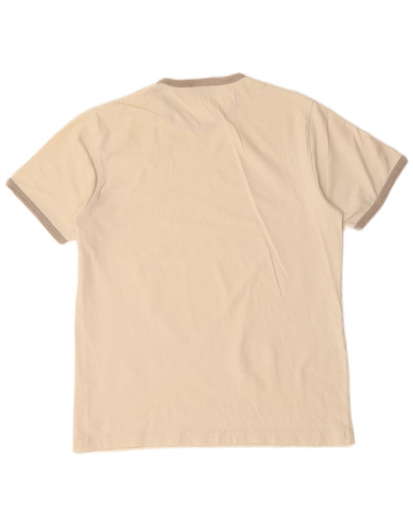 Replay Dame T-Shirt Top UK 12 Medium Off White