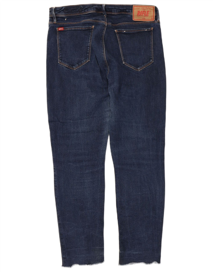 Rifle Dame Slim Jeans W32 L25 Blå Bomuld