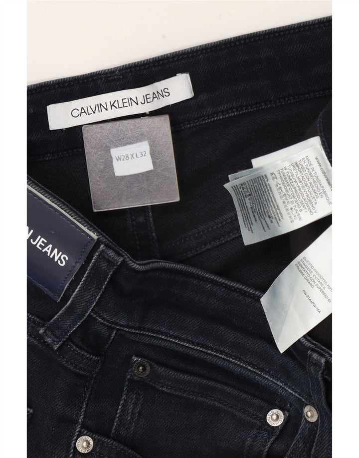 Calvin Klein Herre Slim Jeans W28 L32 Marineblå Bomuld