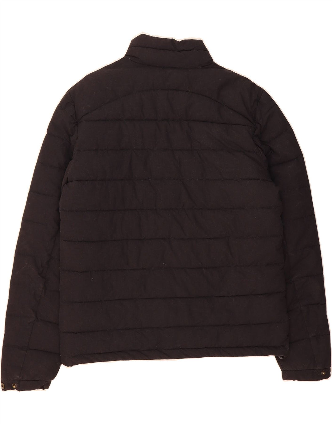 FAT FACE Mens Padded Jacket UK 38 Medium Black Cotton Vintage Fat Face and Second-Hand Fat Face from Messina Hembry 