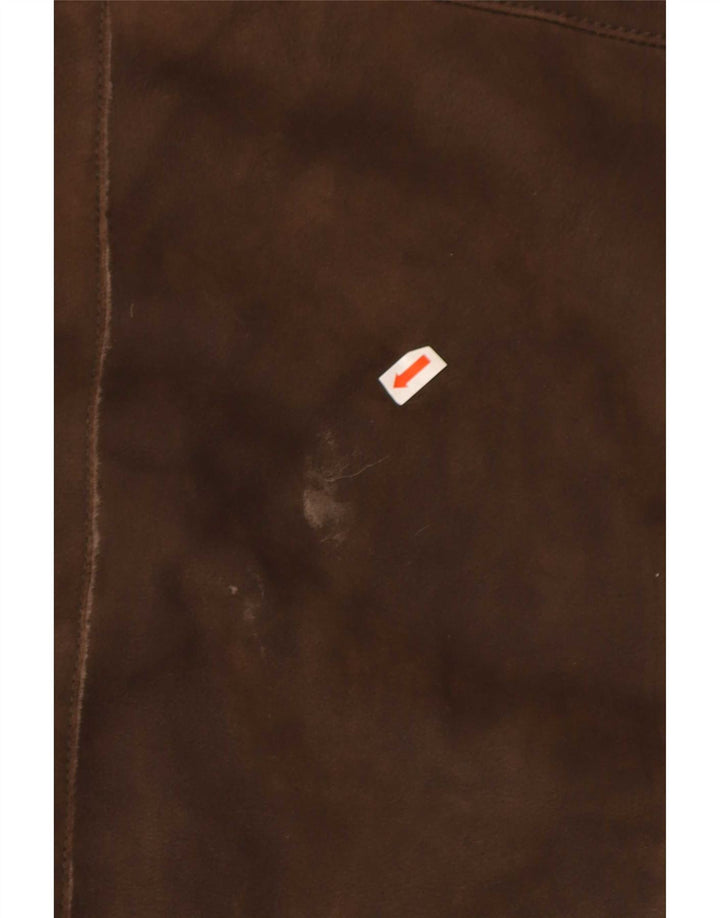 Vintage herre ruskind bomberjakke UK 40 Large Brown