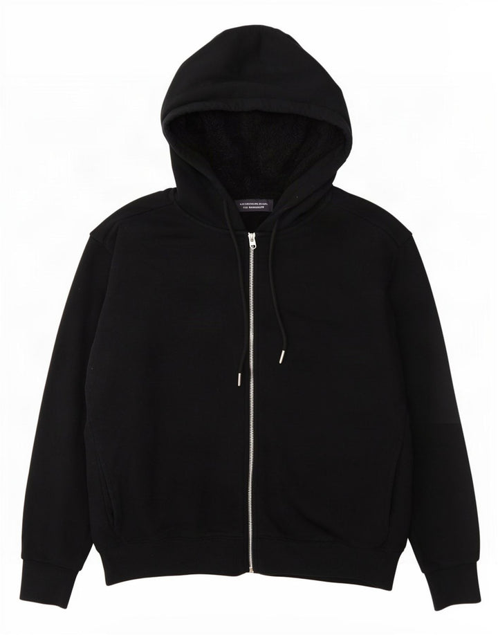 Marks & Spencer Dame Oversized hættetrøje med lynlås UK 14 Medium Black