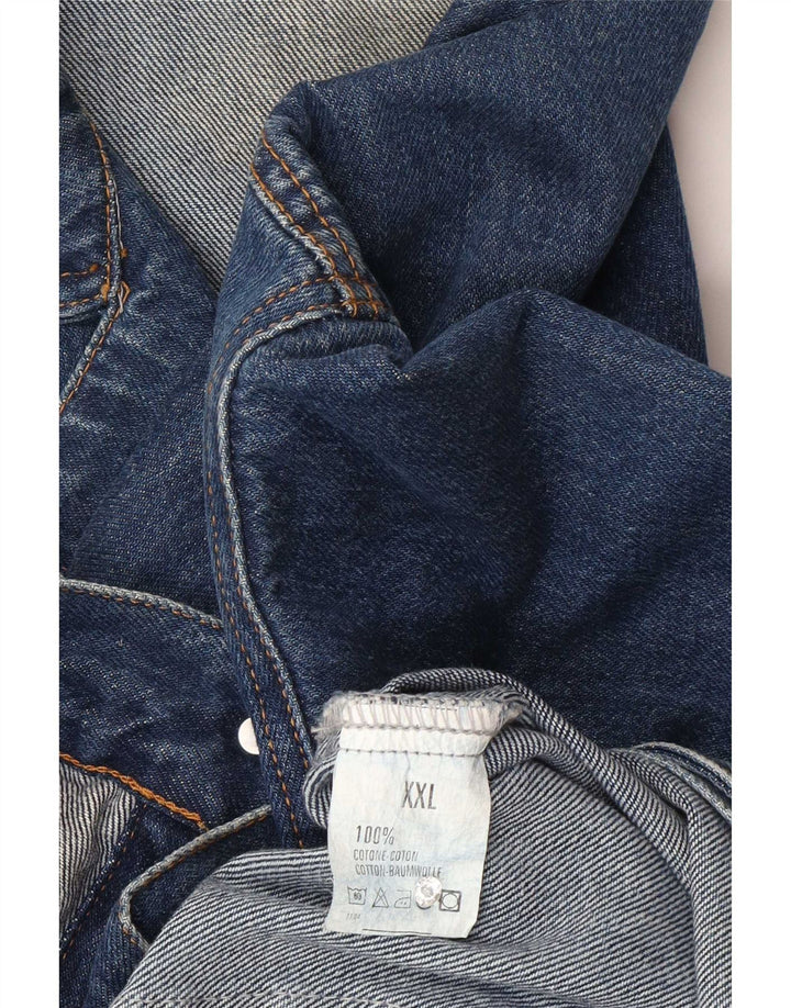 Vintage Herre denimjakke UK 44 2XL Blå Bomuld