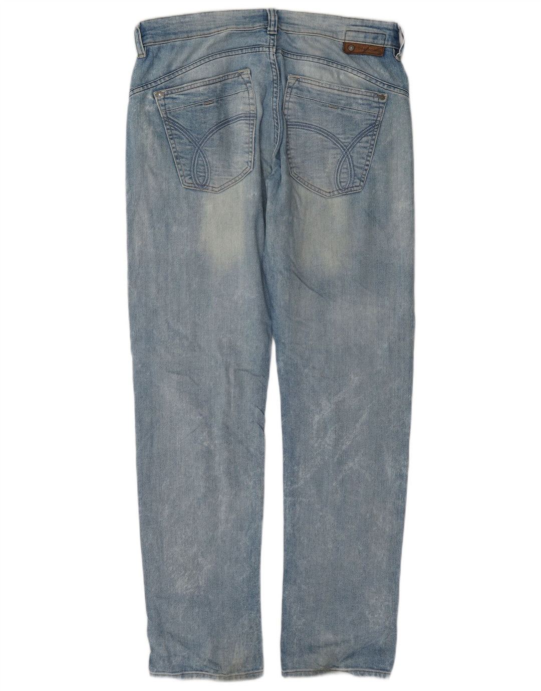 Calvin Klein Straight Jeans til mænd W32 L34 Blå Bomuld