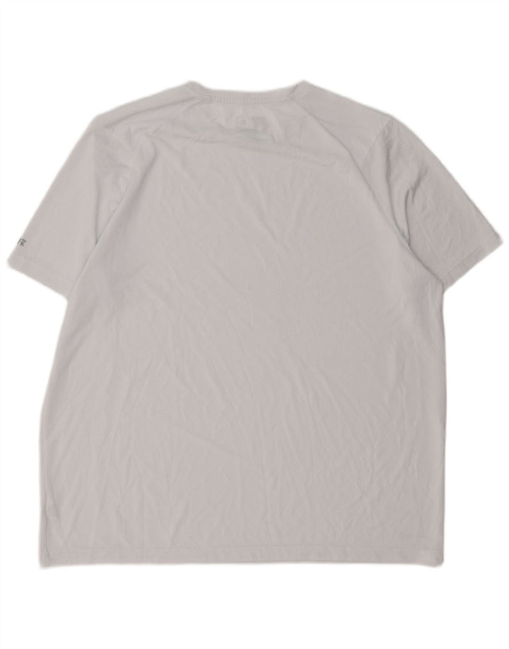 RUSSELL ATHLETIC Herre T-Shirt Top UK 46/48 XL Hvid Polyester