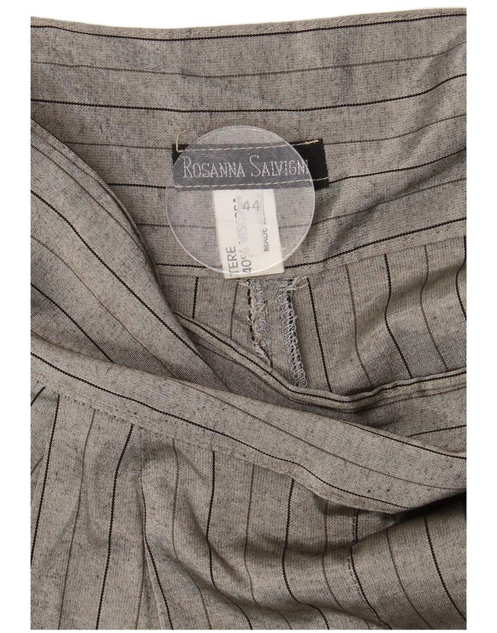 Vintage Womens Cropped Trousers IT 44 Medium W28 L23 Grå Polyester