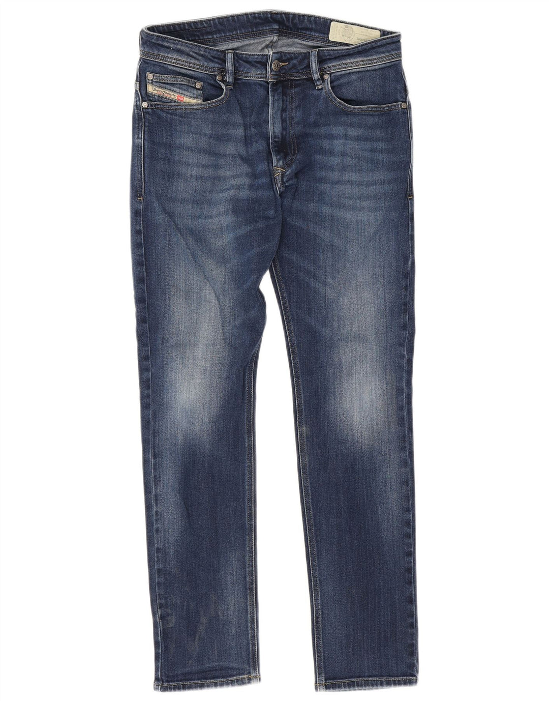 DIESEL Herre Thavar Slim Jeans W31 L29 Blå Bomuld
